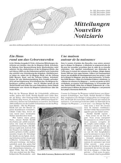 Schweizer Mitteilungen - Dezember 2010