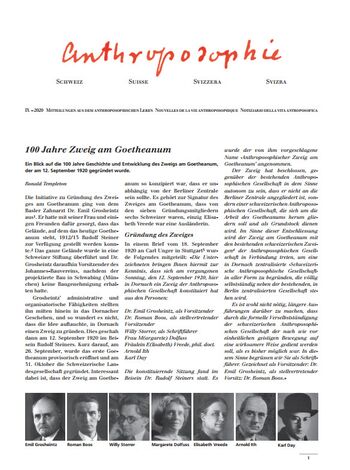 Schweizer Mitteilung